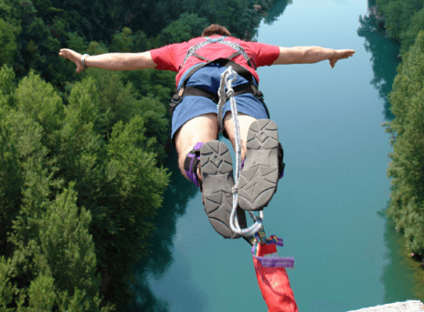 Bungee z mostu (62 metrů)