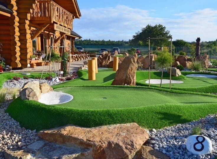 S rodinou na adventure golf