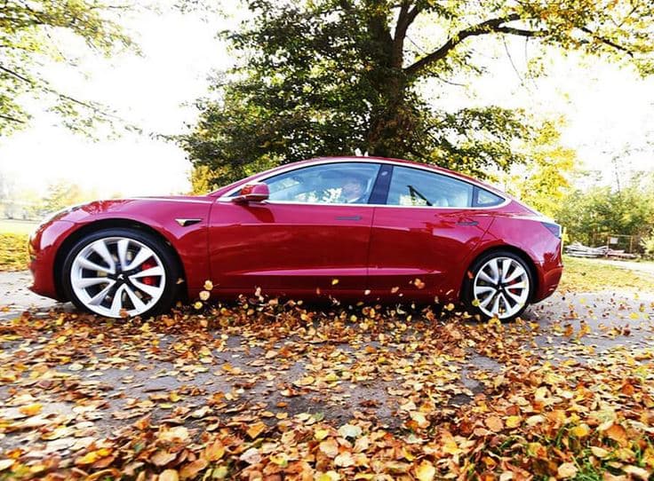 Jízda v Tesle Model 3 Performance