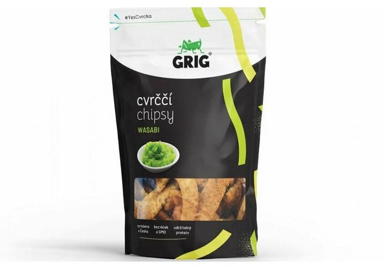 Cvrččí chipsy wasabi