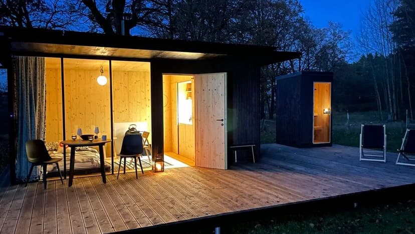 Ubytování: Tiny house s vlastní saunou