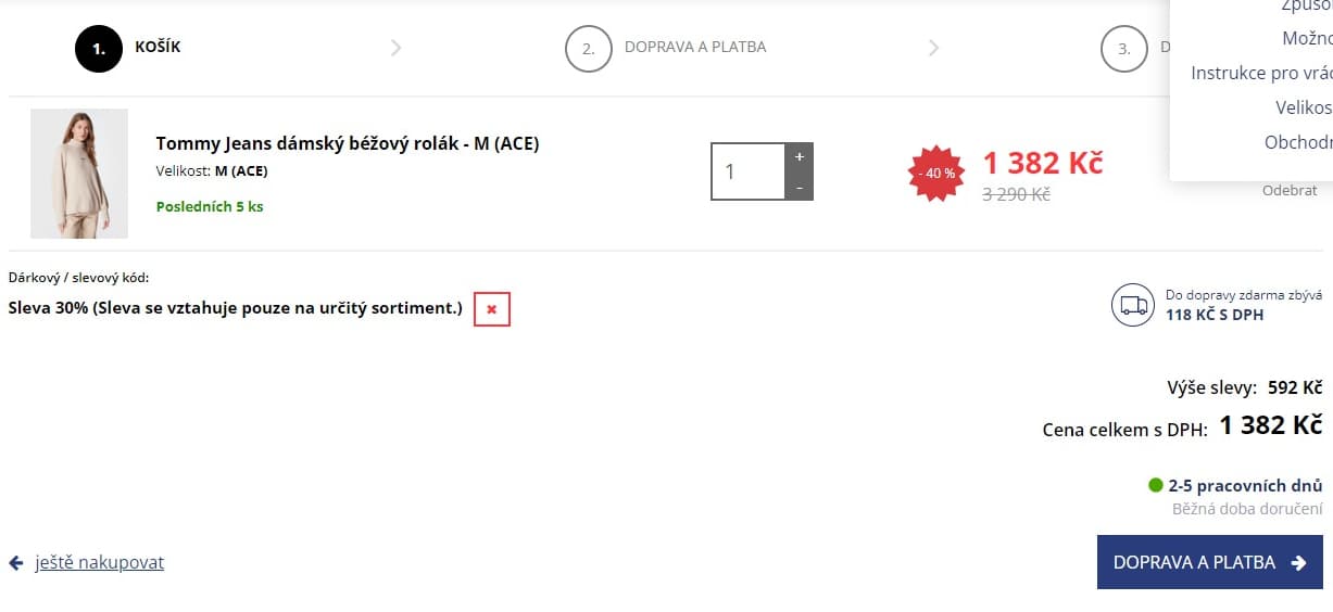 Mode.cz - extra sleva 30% na výprodej