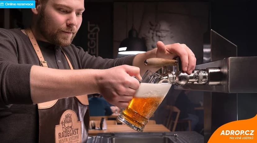 Radegastova škola čepování piva + prohlídka 