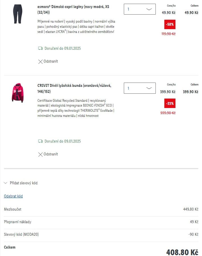 Lidl-shop - sleva 20% na veškerou módu
