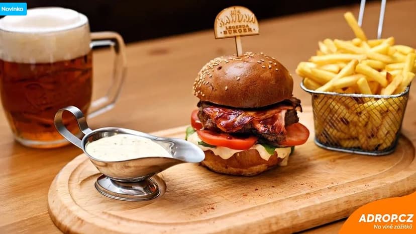 Restaurace Legenda Praha: Luxusní burger a pivo