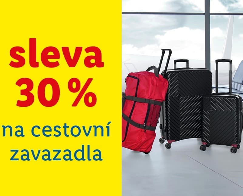 Lidl-shop - sleva 30% na cestovní zavazadla