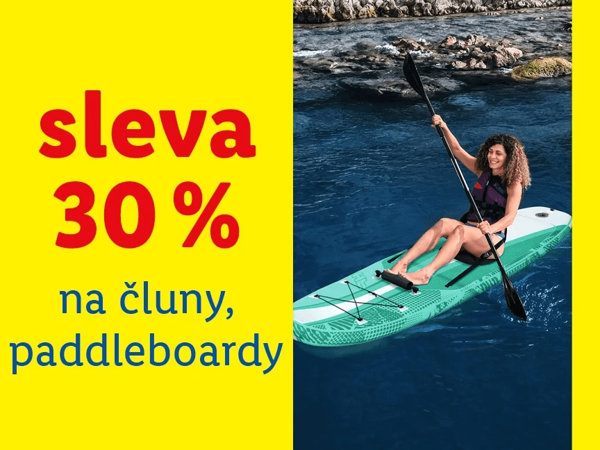 Lidl-shop - sleva 30% na Čluny a paddleboardy