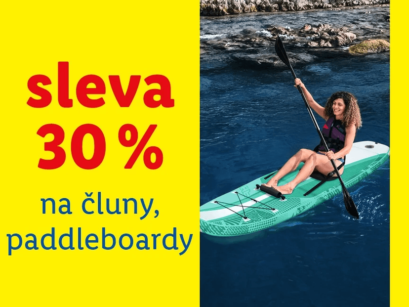 Lidl-shop - sleva 30% na Čluny a paddleboardy