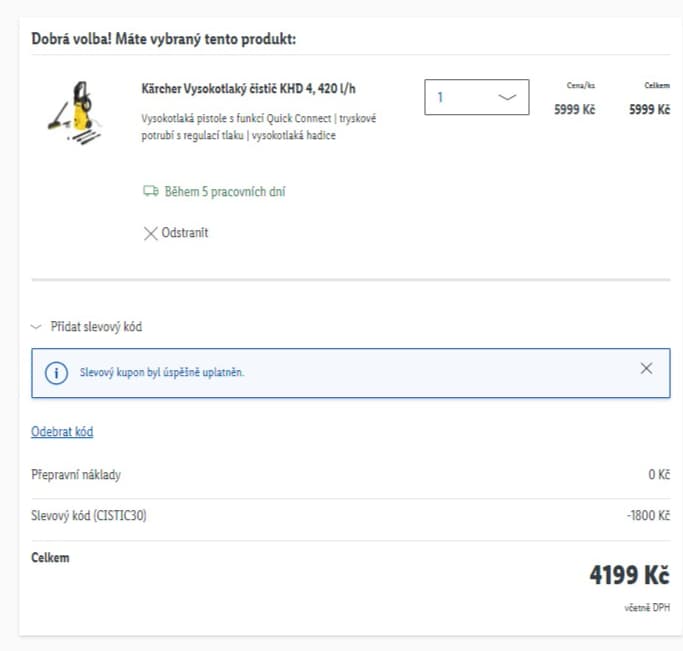 Lidl - sleva 30% na Čistící přístroje na zahradu