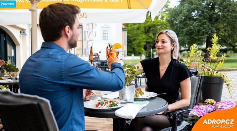 Čtyřchodové menu v restauraci Chateau Ctěnice