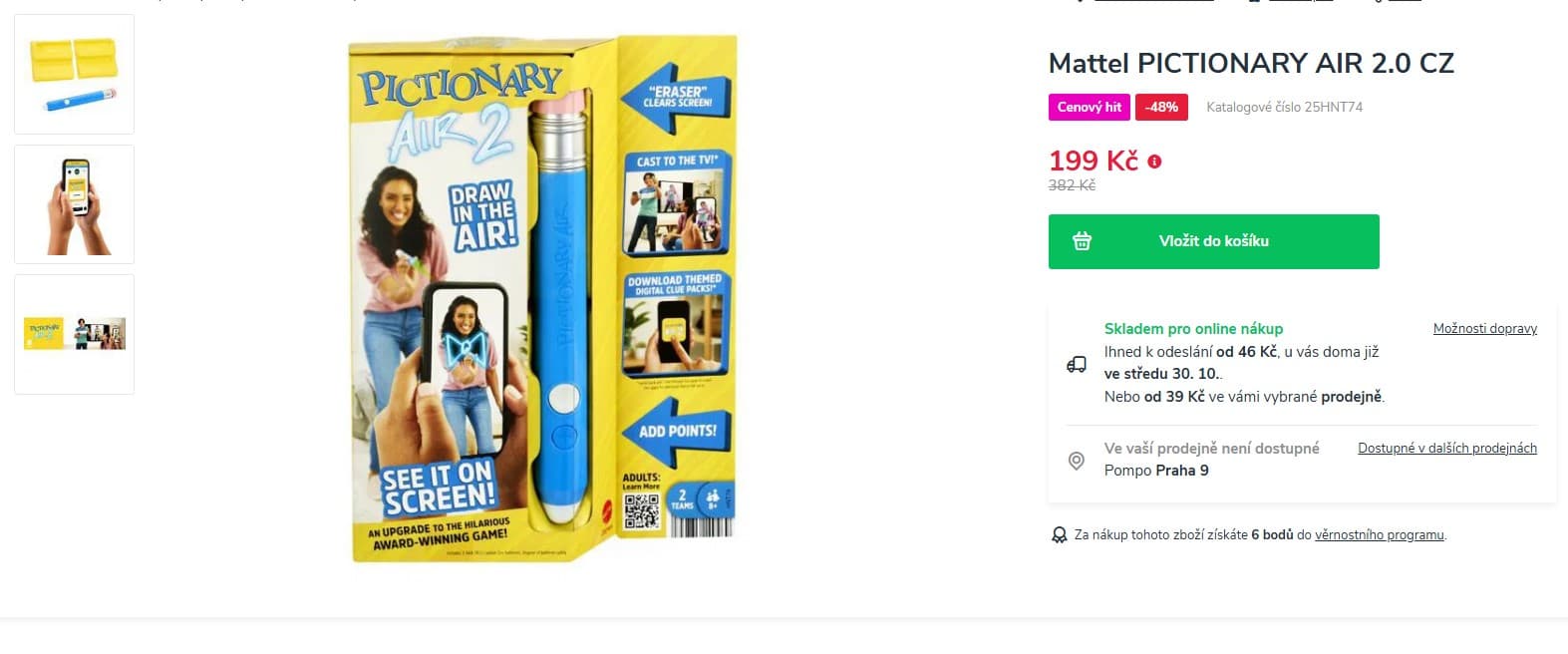 Kreslení ve vzduchu Mattel Pictionary Air 2.0