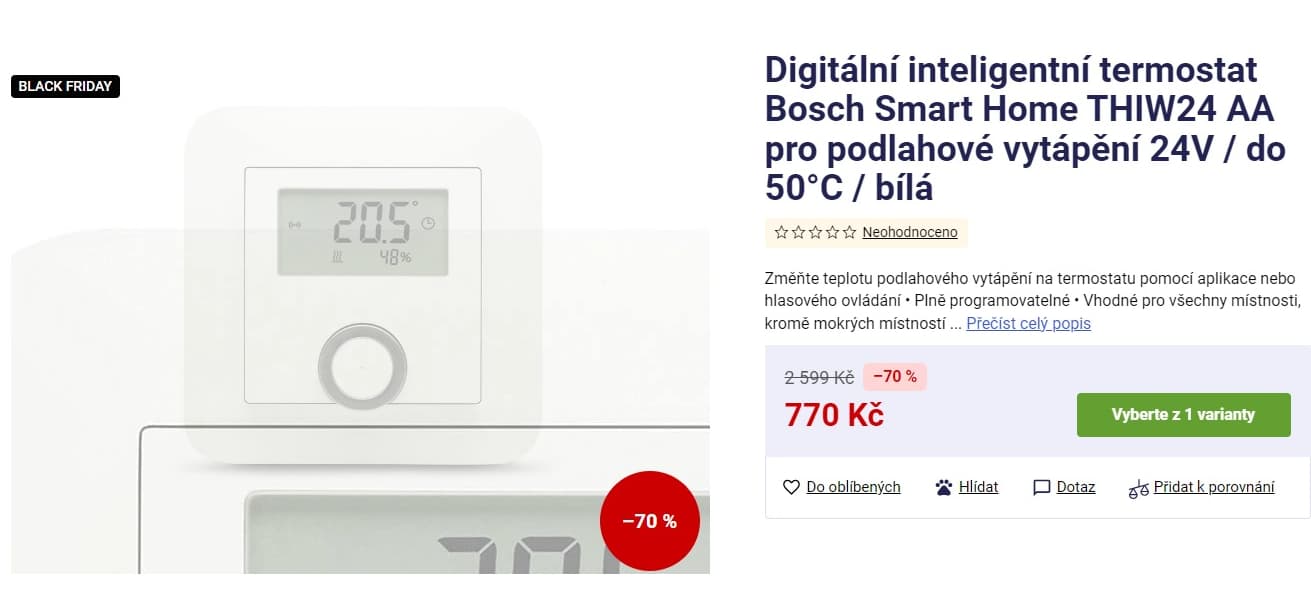 Termostat Bosch Smart Home, Alexa, Google
