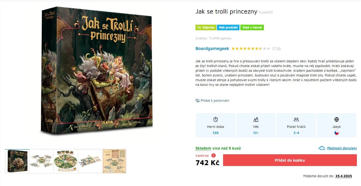 Deskovka Jak se trollí princezny