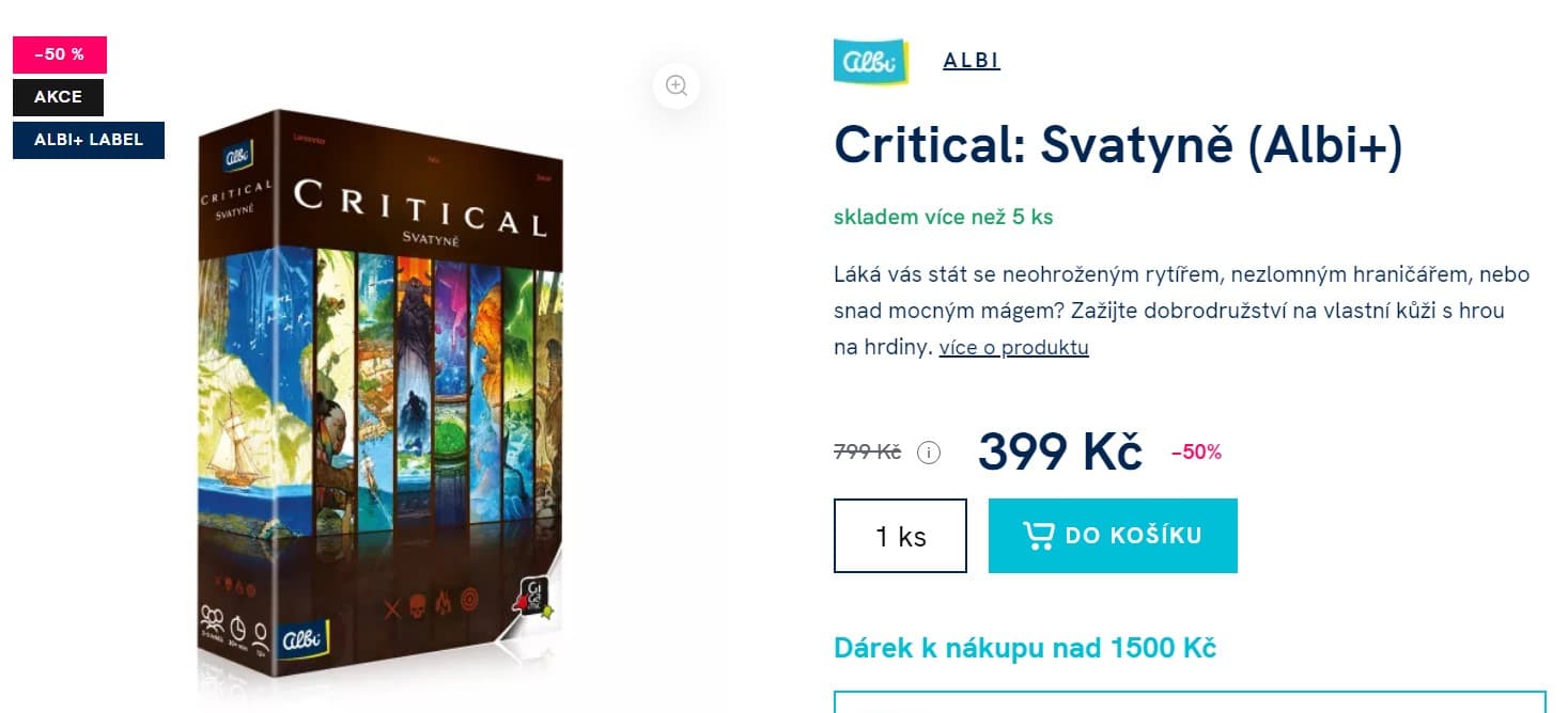 Strategická hra Critical: Svatyně
