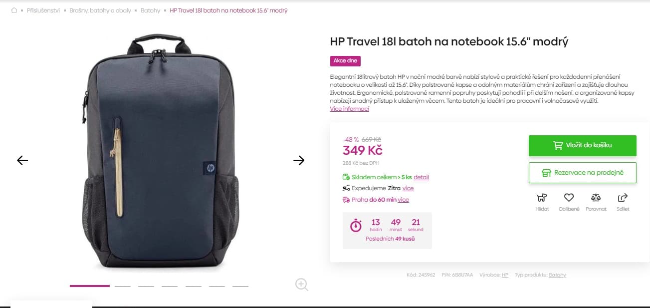 Batoh na 15,6" notebook HP 18 litrů