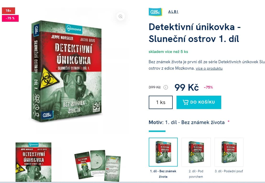 Detektivní únikovka - Sluneční ostrov 1 až 3 díl