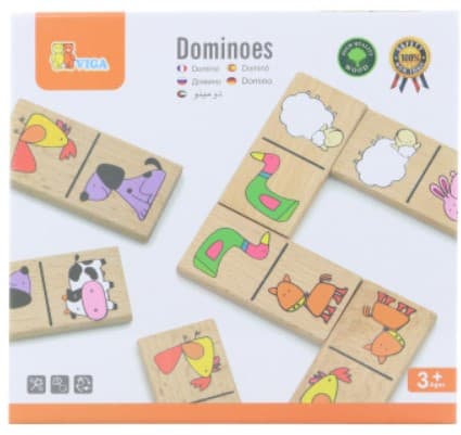 Dřevěné domino Domácí zvířata