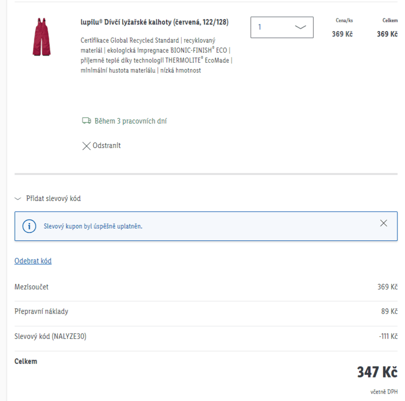 Lidl-shop- -30% na dětské lyžařské vybavení