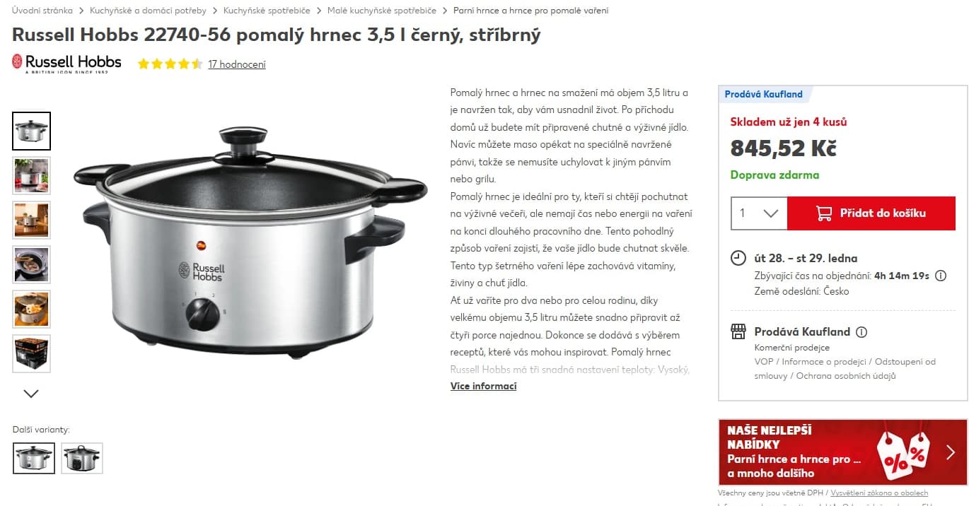 Pomalý hrnec Russell Hobbs 3,5 litru