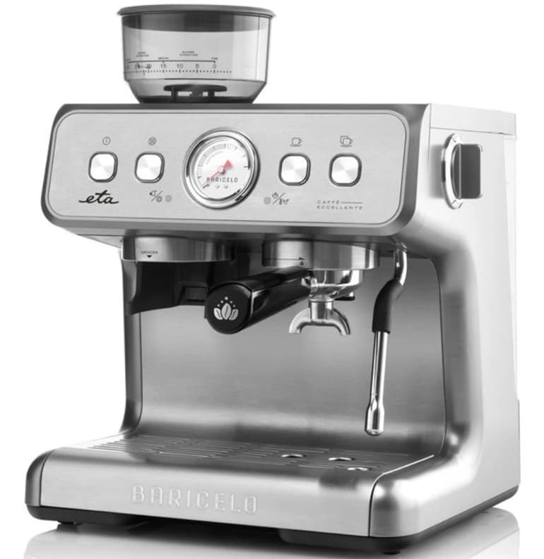 Pákové espresso ETA, mlýnek, nahřívání