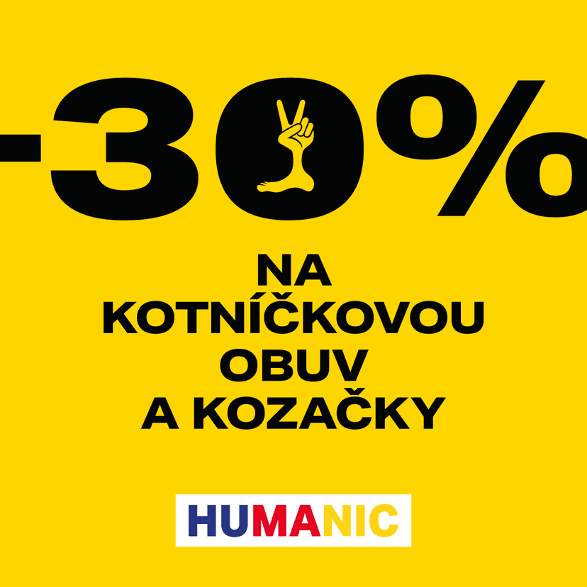 Humanic - sleva 30% na kozačky a kotníkové