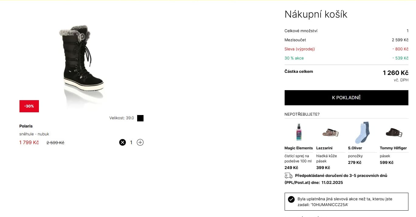 Humanic - sleva 30% na kozačky a kotníkové