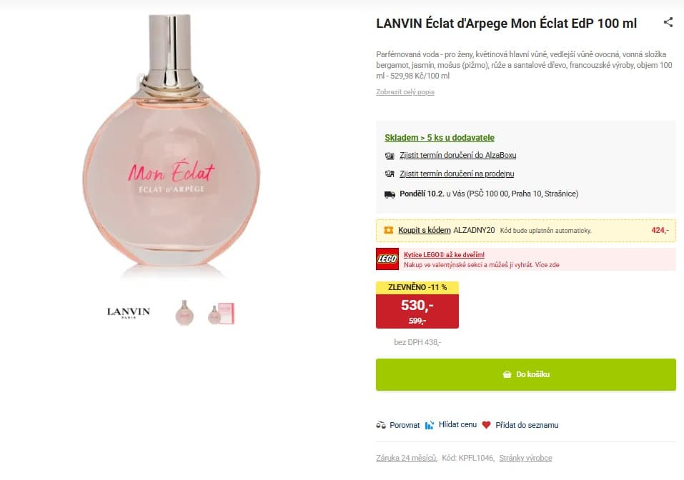 LANVIN Éclat d'Arpege Mon Éclat 100ml