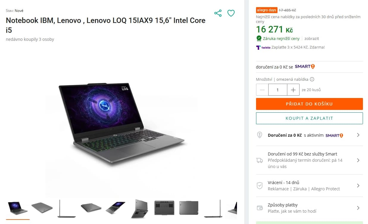 Lenovo 4,4GHz, 24GB RAM, 6GB Nvidia