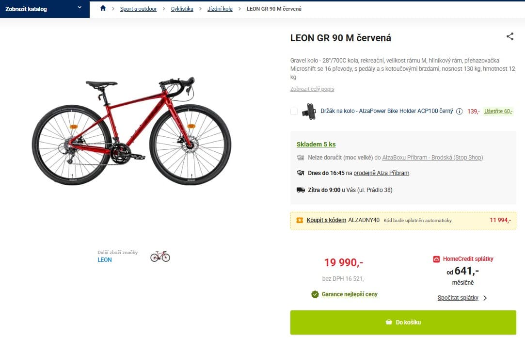 Gravel kolo LEON GR 90, 28", M a L