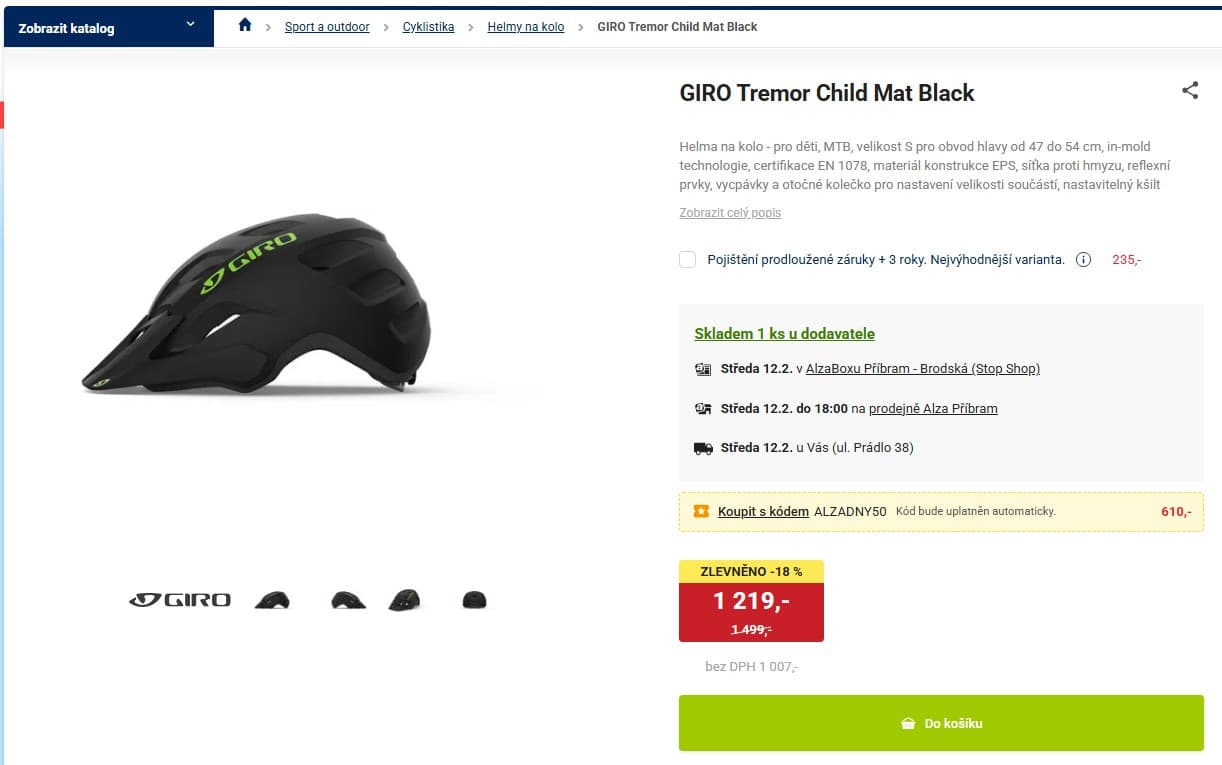 Helma na kolo GIRO Tremor Child