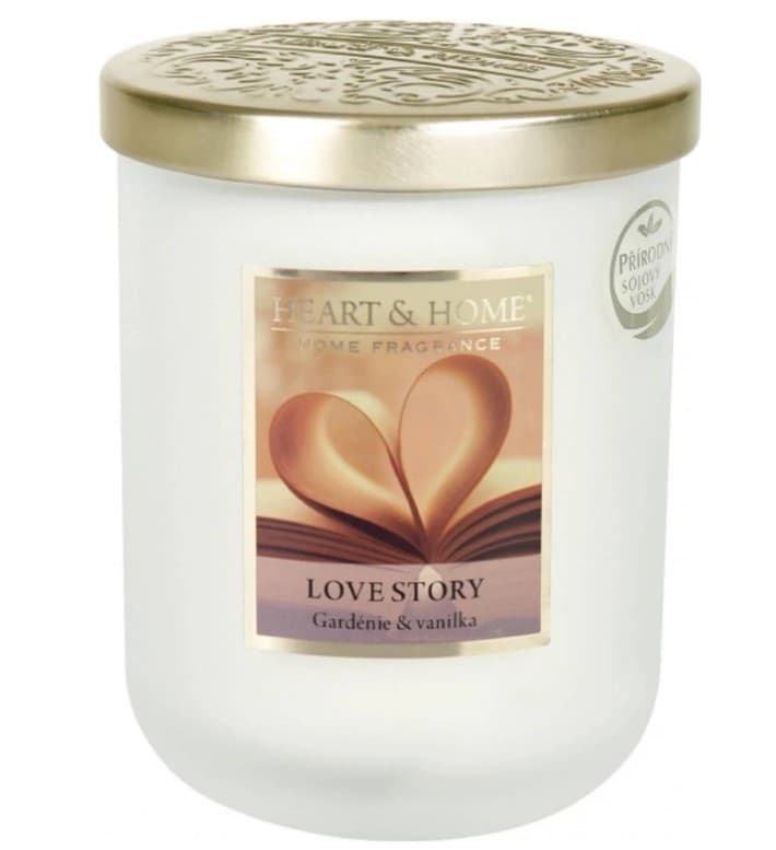 Svíčka HEART & HOME Love Story 320 g