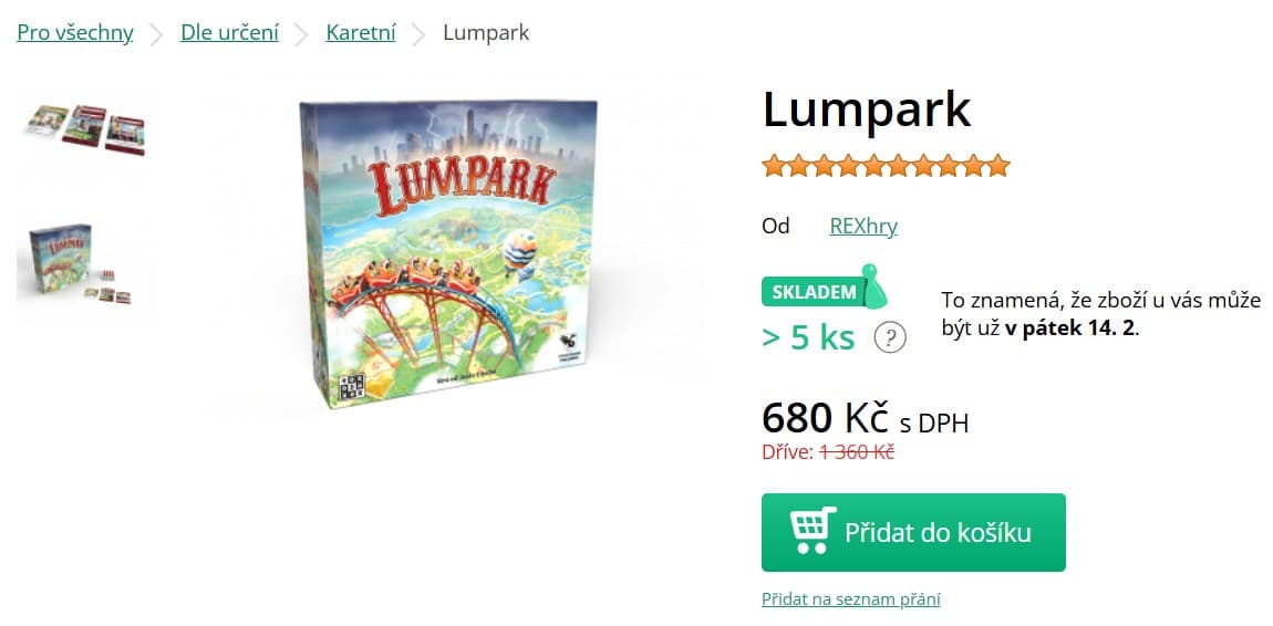 Desková hra Lumpark