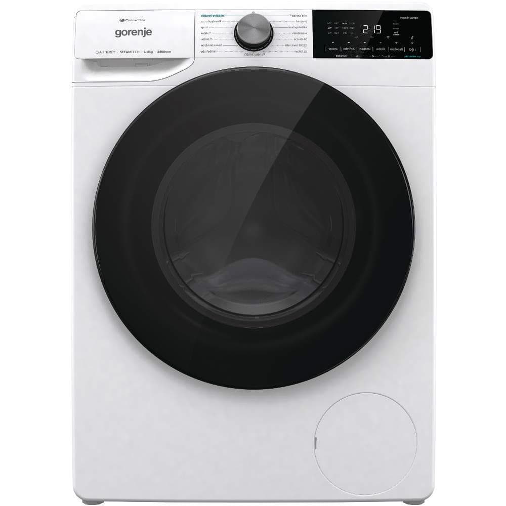 Slim parní pračka Gorenje 8kg, 1400ot., Wifi