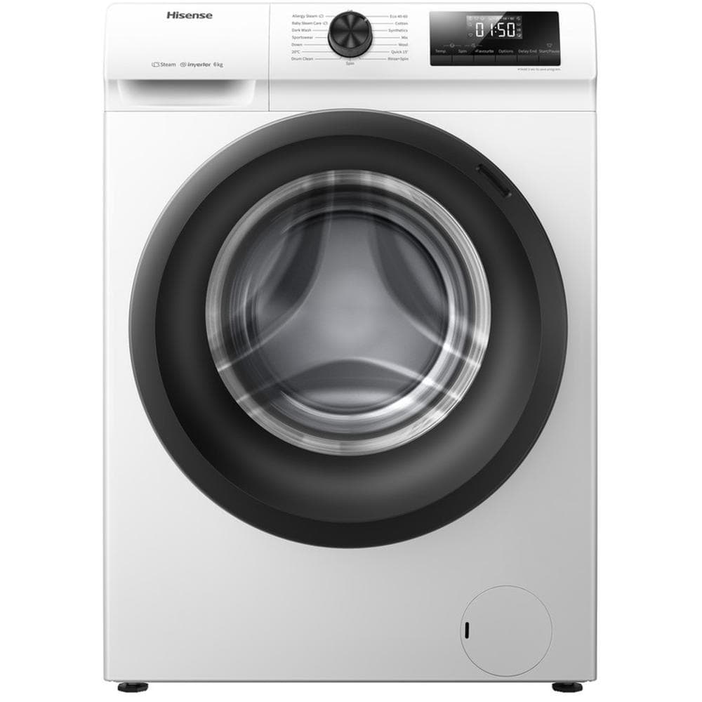 Úzká parní pračka Hisense 6kg, 1200ot., A