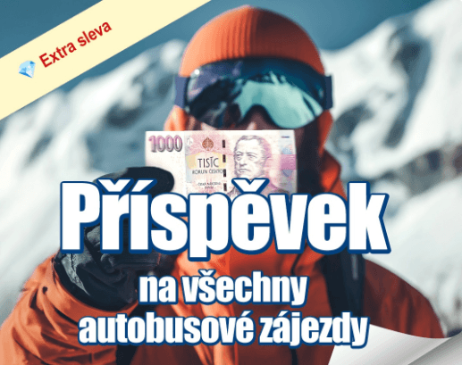 Sleva 1000 Kč na lyžařské zájezdy busem