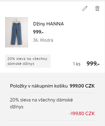 Lindex - sleva 20% na džíny a kalhoty