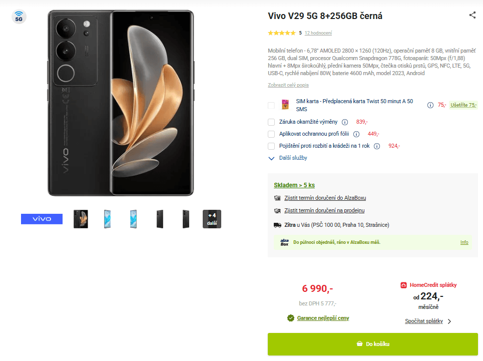 Vivo 8x 2,4GHz, 8GB RAM, 6,78"