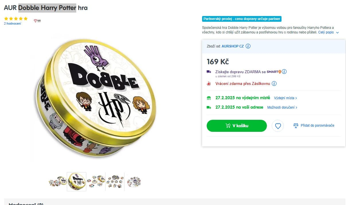 Společenská hra Dobble Harry Potter