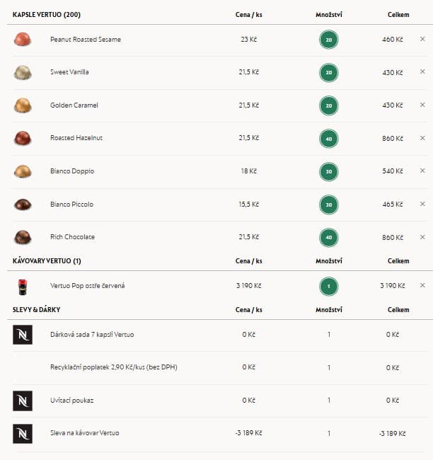 Kávovar Vertuo POP za 1 Kč k nákupu kapslí
