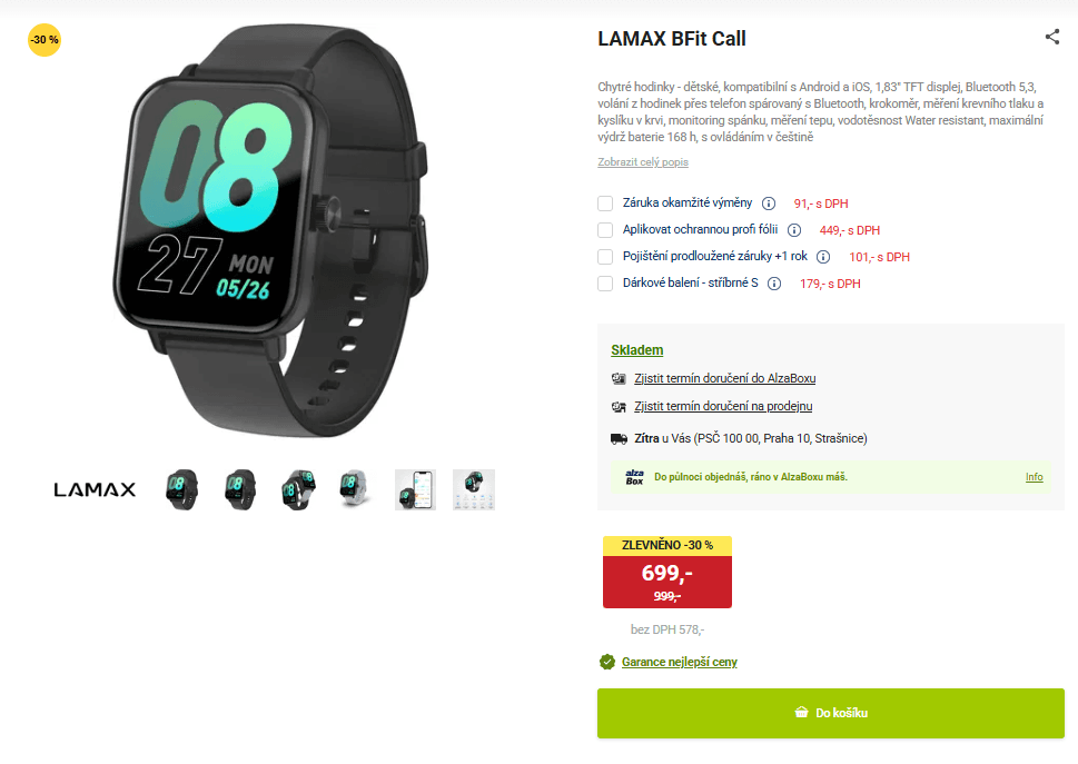 Chytré hodinky pro děti LAMAX