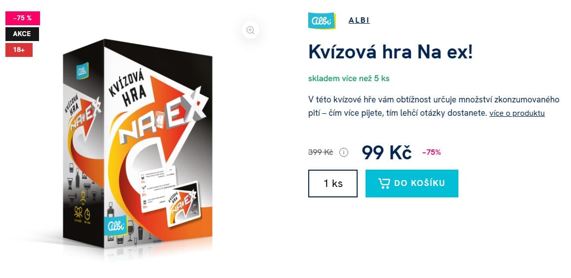 Kvízová hra Na ex! Albi