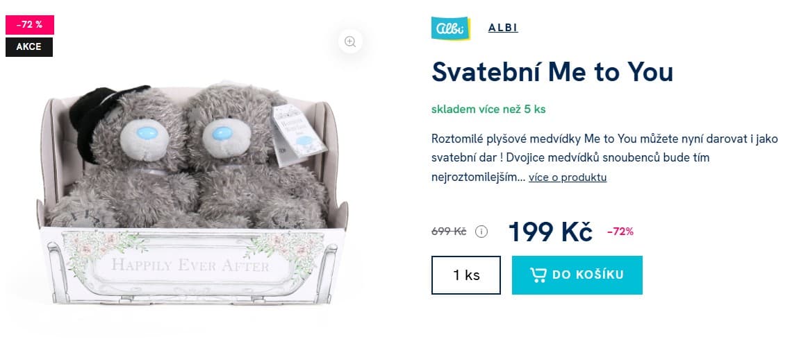 Svatební plyšáci Me to You Albi