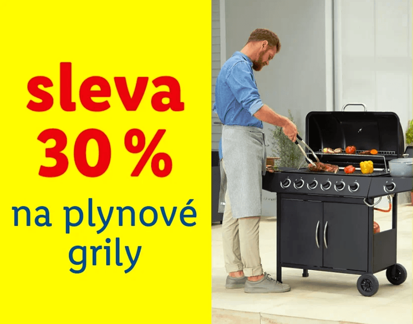 Lidl-shop - sleva 30% na plynové grily