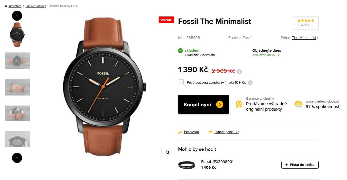 Pánské hodinky Fossil The Minimalist