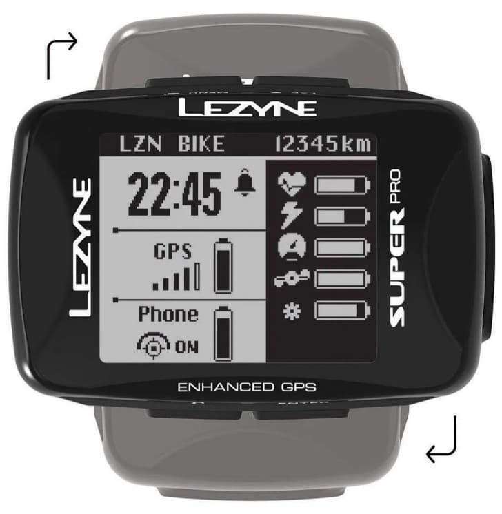 GPS cyklo navigace Lezyne Super Pro