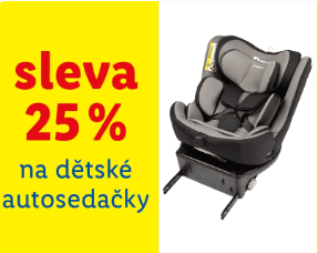 Lidl-shop - sleva 25% na autosedačky