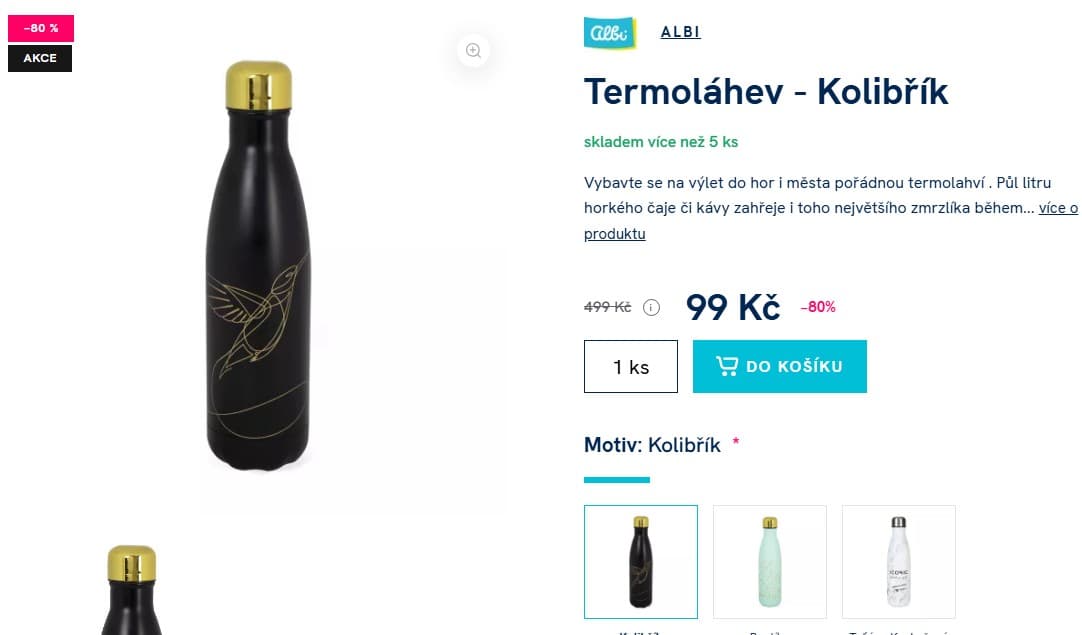 Termoláhve Albi, 500 ml, více druhů