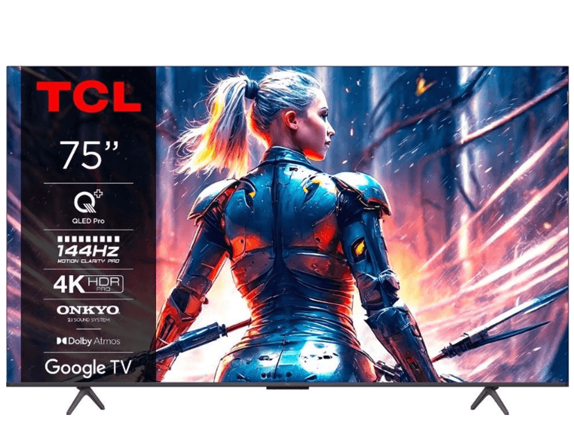 4K Google TV, 144Hz, 189cm, TCL