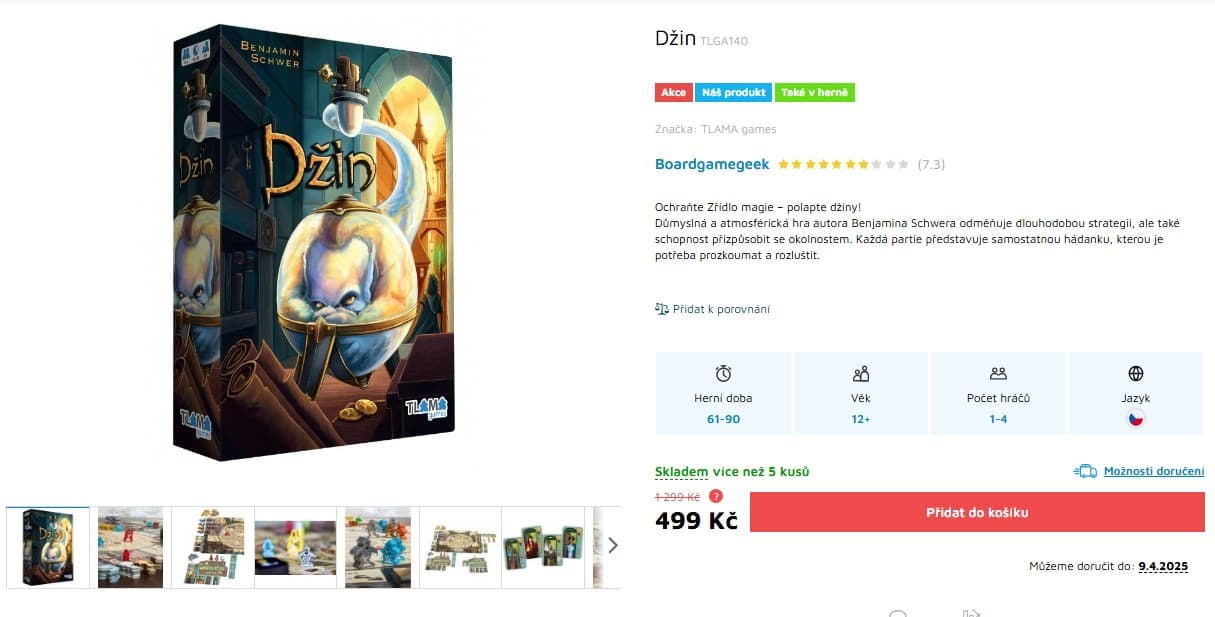 Desková hra Džin
