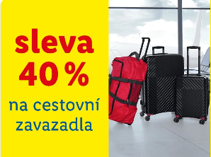 Lidl-shop - sleva 40% na cestovní zavazadla